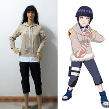 Anime Japonés Naruto Hinata Hyuga Cosplay de Halloween Para Adultos Cosplay Del Envío (Hoodie + Pants)