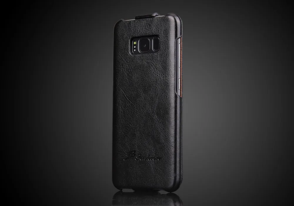 Роскошный кожаный чехол-книжка для Samsung Galaxy S8 Plus, винтажный брендовый чехол на заднюю панель для Samsung Galaxy S8, вертикальный откидной Чехол для телефона