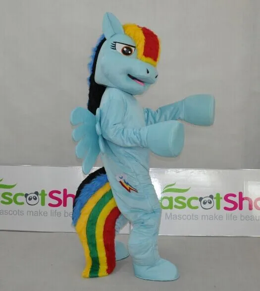 Rainbow Dash Mascot Costume Pegasus Pony Adult Costume 'My 