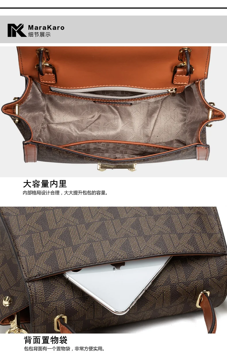 Fashion classic ladies handbag luxury brand style top-handle women messenger bags genuine leather