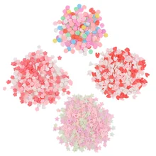 Glina polimerowa 20g około 2000pc cukierki gwiazda kwiaty Snowflake żywica epoksydowa żywica tworzenie form biżuteria wypełnienie dla DIY biżuteria