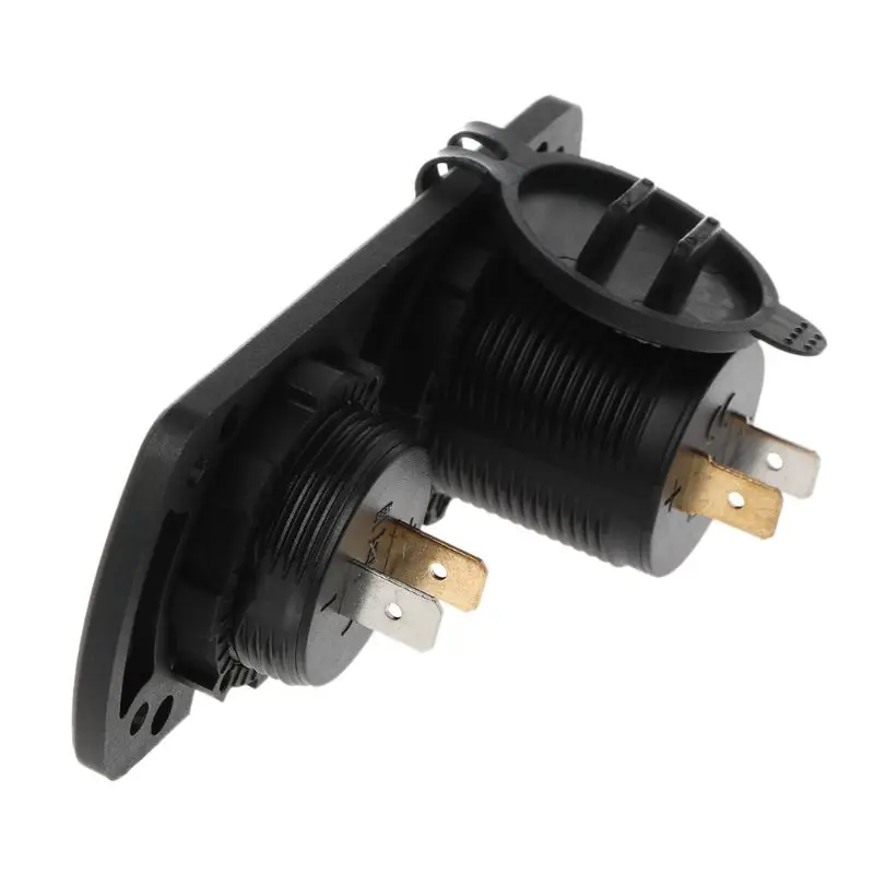 DC 12 V-24 V светодиодный цифровой вольтметр+ Dual USB выход Мощность гнездо Панель 2.1A Зарядное устройство с сенсорным переключателем для автомобиля морской лодки Rv трюк