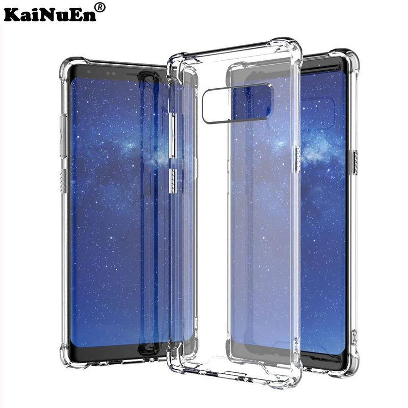 

kainuen silicon luxury shockproof phone back coque cover case for samsung galaxy note 8 note8 silicone transparent accessories