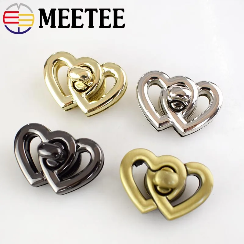 

2Pcs 37x25mm Metal Turn Lock Snap For Handbag Women Bag Twist Lock Clasps Closure DIY Metal Buckle Hardware Accessories KY839