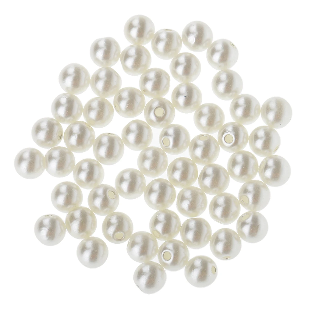 100 Sets Screw Plastic Pearl Stud Leathercraft Rivets For DIY Dress Jeans Clothing Decor 6mm 10mm