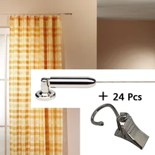 5M Curtain Drapery Drape Wire Rod Set and 24 Clips,Race , Curtain Accessories for Window Decoration 5M Curtain Drapery Drape Wire Rod Set and 24 Clips,Race , Curtain Accessories for Window Decoration