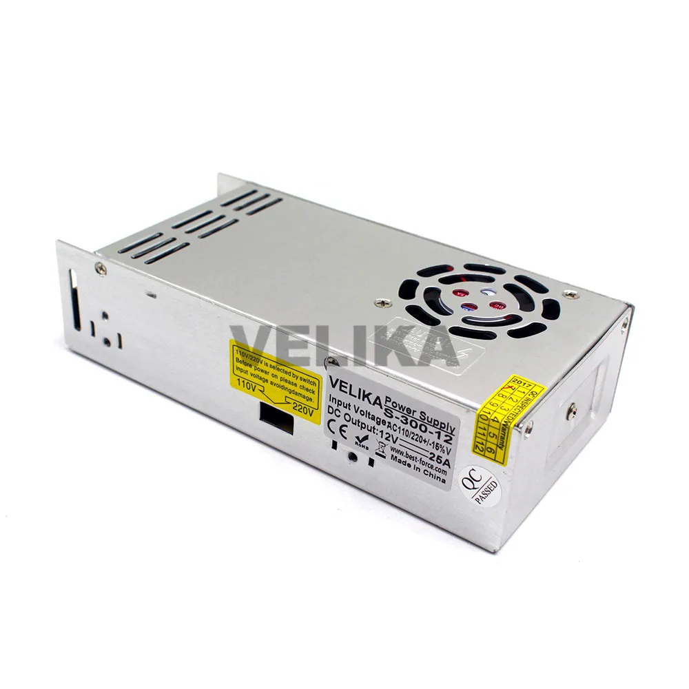 12 V 25A 300 W переключатель питания драйвер коммутатор напряжения трансформатор переменного тока 220 V 110 V вход в DC 12 V SMPS для светодиодной полосы света лампы