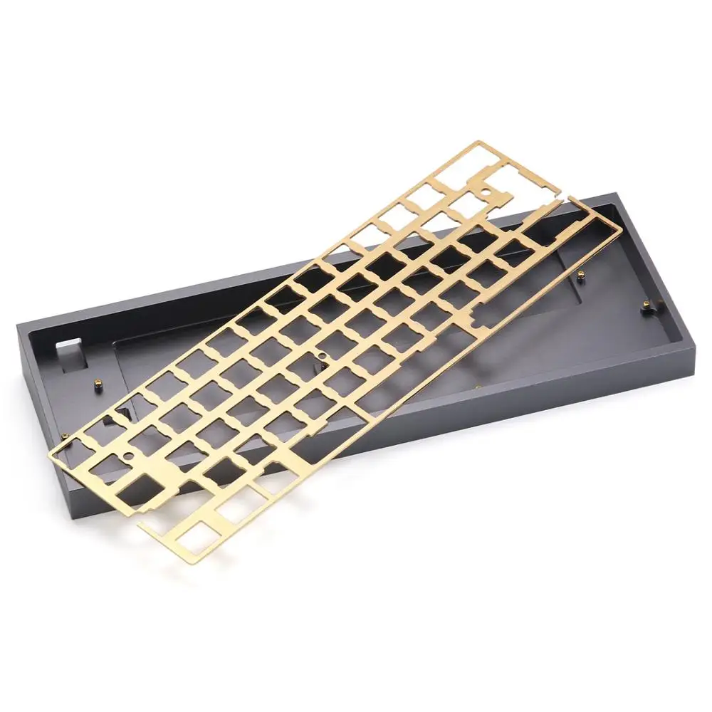KBDfans Новое поступление отделка волосяного покрова латунная 60 пластина diy