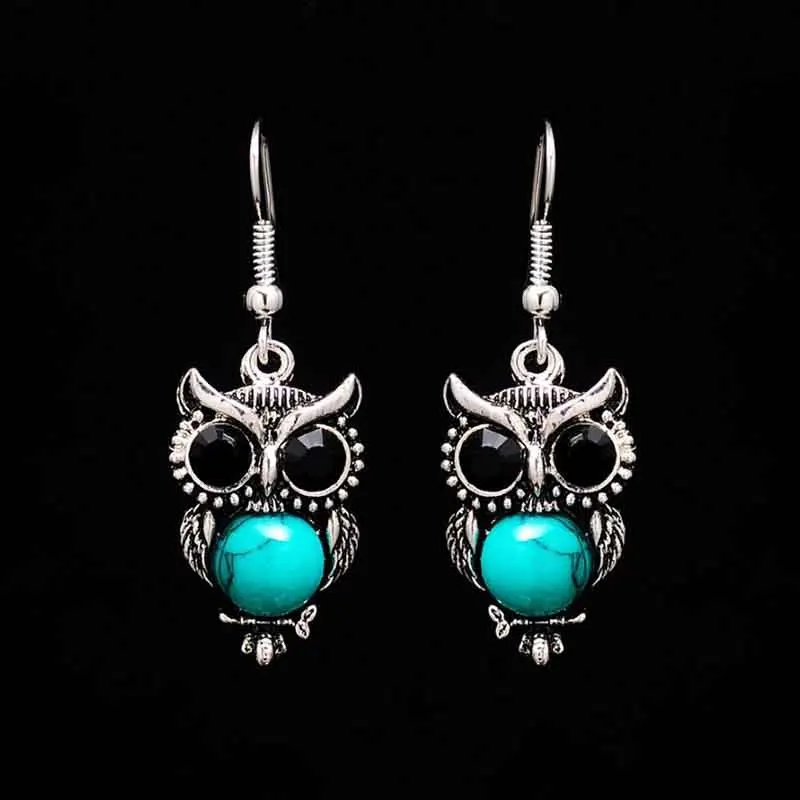 Комплект из колье и серёг с подвеской в виде совы|necklace set|stone necklace setnecklace bracelet |