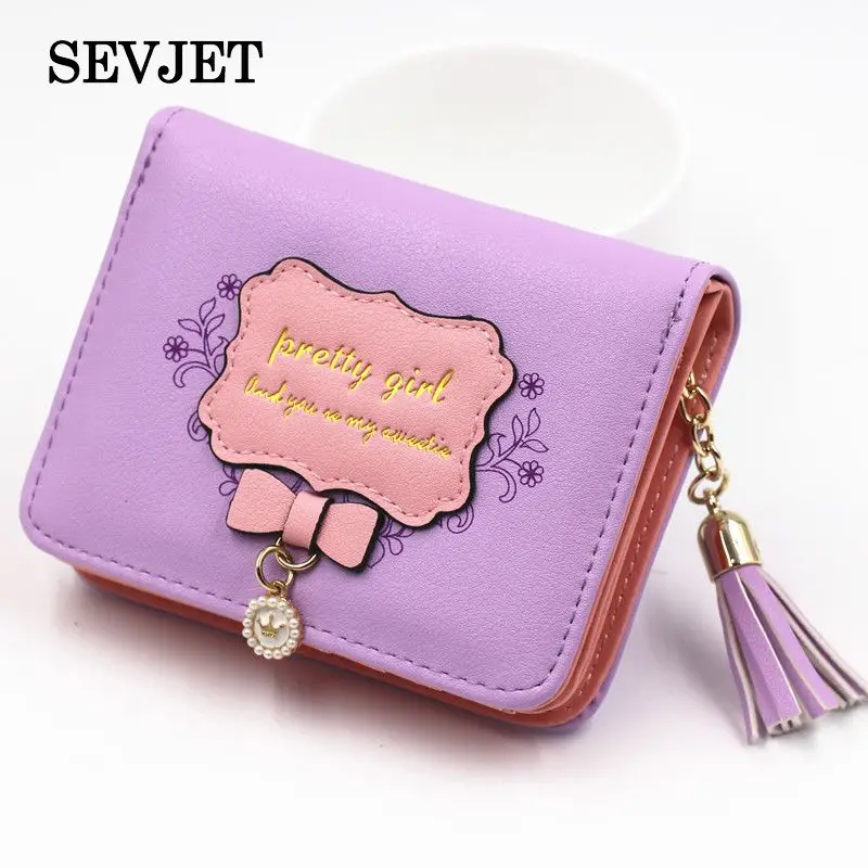 Cute Cat Wallet Small Zipper Girl Wallet Brand Designed PU Leather