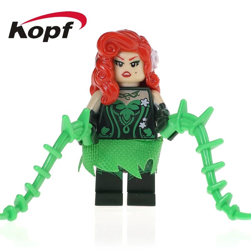 

Single Sale Super Heroes Movie Poison Ivy Harley Quinn Catwoman Robin Batman Building Blocks Children Christmas Gift Toys PG102