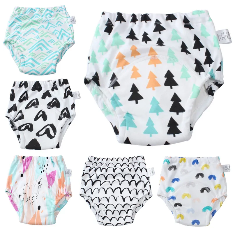 

Newborn Boys Girls Underwear Toddler Baby Shorts Waterproof Soft Breathable Cotton Cartoon Girls Boys Infant Short Underpants