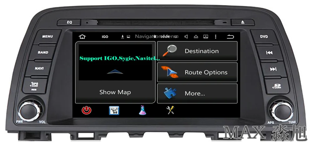 Cheap MAX For Mazda CX-5 2013 + Car Radio GPS Navigation System CD Player Bluetooth call/music SWC free map 4G Mirror Link 6