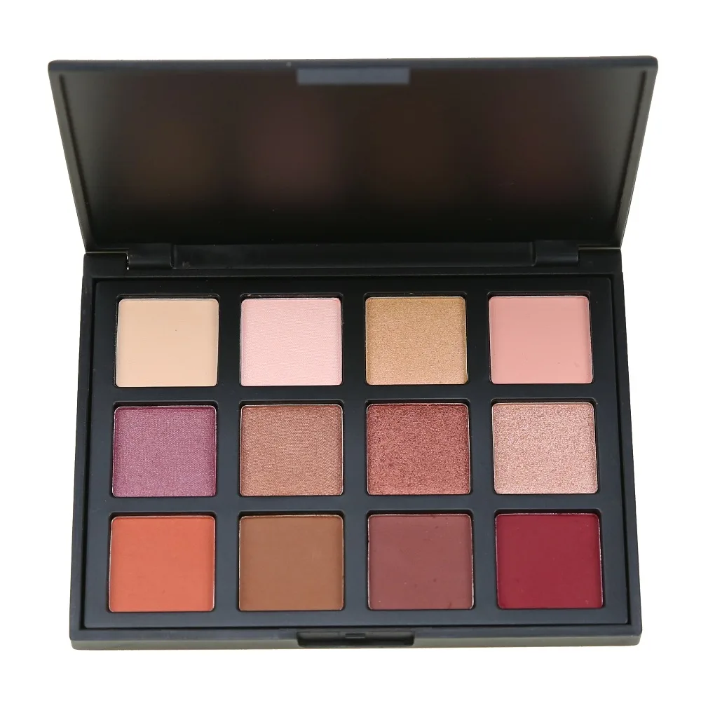 12 Color Shimmer Nature Glow Eyeshadow Palette Portable Makeup Cosmetics Nude font b Eye b font