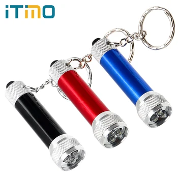 

ITimo LED Flashlight Portable Lanterna Mini Universal Pocket Lamp Round Moon Shape Torches Aluminum Alloy Flash Light