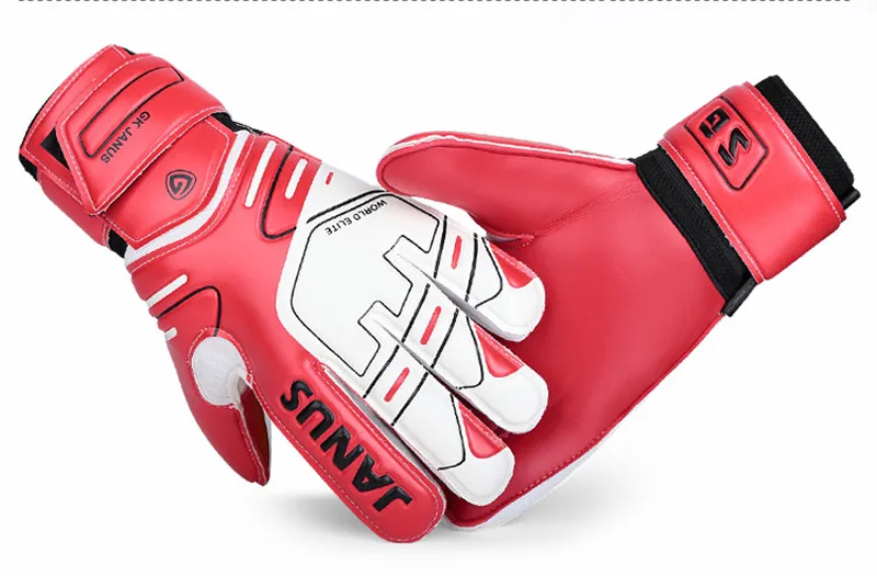 JANUS вратарские перчатки, полностью латексные сетчатые профессиональные футбольные вратарские перчатки, утолщенные защитные перчатки для пальцев, Вратарские футбольные перчатки