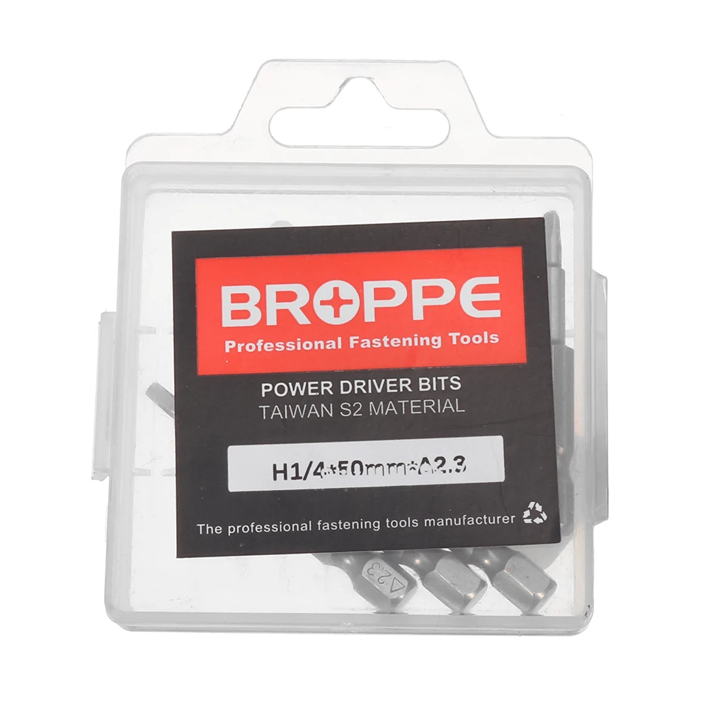 Broppe 5 шт. набор магнитных Треугольники отвертки S2 Сталь 1/4 "Шестигранным хвостовиком 50 мм длинные Screwdrier множество DIY ручной инструмент 2,3