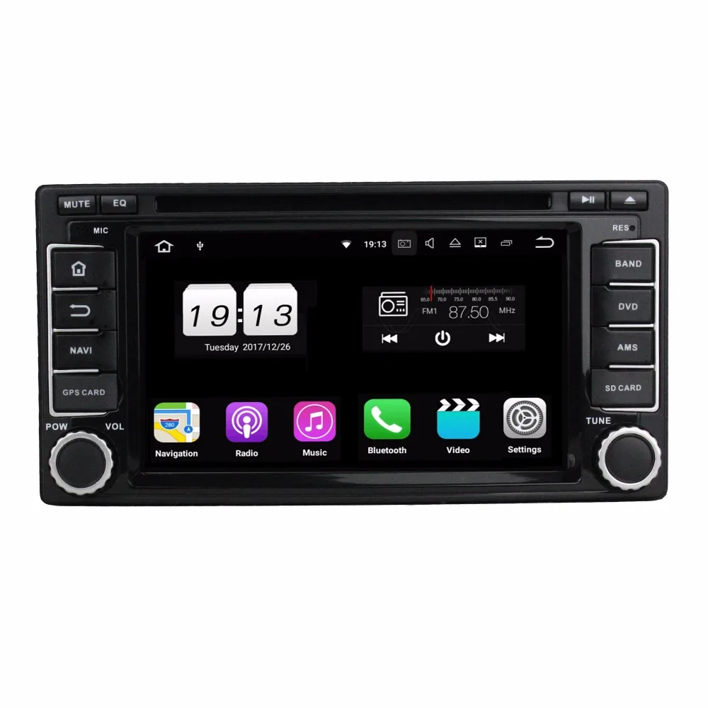 Clearance Quad Core 2 din 6.2" Android 8.1 Car DVD Player for Subaru Forester Impreza 2008-2013 With 2GB RAM Radio GPS Bluetooth 16GB ROM 0