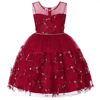 

New Princess Girl Dress for Evening Prom Party Dress Teenage Girls Kids Wedding Birthday Gown 3-14 Years Girl Clothes CA618