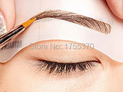 

DIY Beauty Stencils Tools Accessories 4pcs/Lot Styles Grooming Eyebrow Template Stencils Kit Makeup Shaping
