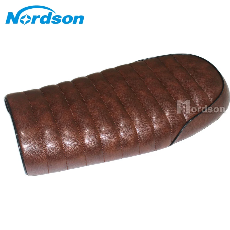 

Brown Vintage Flat Brat Motorcycle Seat Cafe Racer Saddle CB100 CB200 350 400SS 500 750 CL100 125S SR400 SR500 Moto Retro Seat