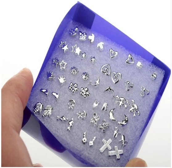 

24 Pairs Different Types Stud Earrings Exquisite Irregular Stud Earrings for Ladies Trendy Miniature Mixed Earrings Party Gifts