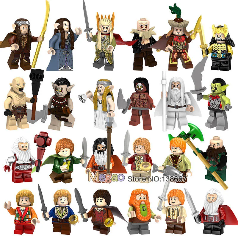 

The Building Block Lord of the Rings Gandalf Samwise Gamgee Frodo Baggins Uruk-hai Saruman Radagast Children Toys