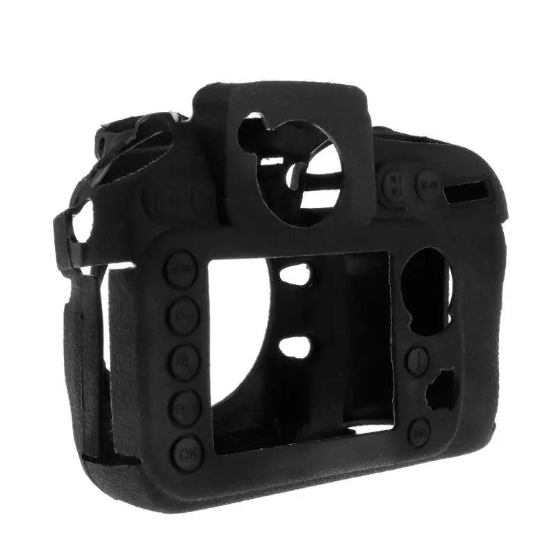 Камера силиконовый чехол Корпус Защитная крышка защита для Nikon D810 черный