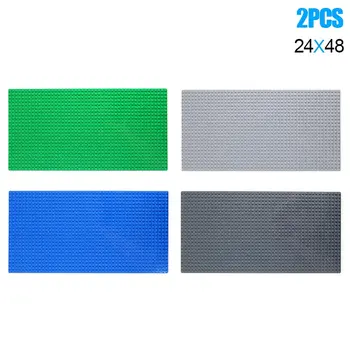 

2 Pcs Dots Base Plate For Small Bricks Baseplate Board DIY Building Blocks Toys For Children M09