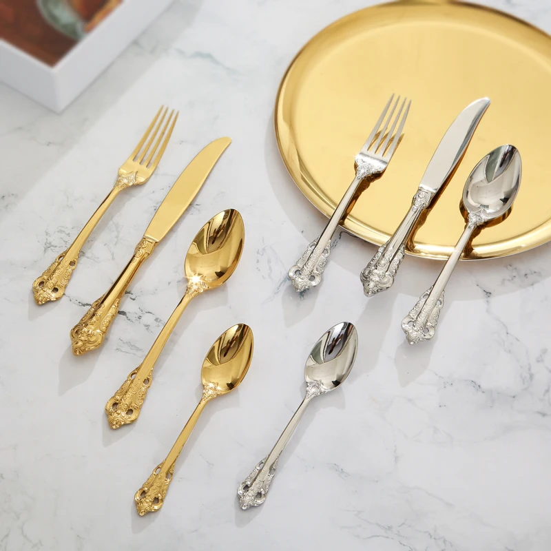 Gold dinnerware set