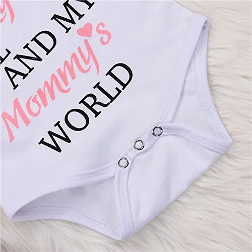 Honykids Newborn Baby Girl Romper Jumpsuit Bodysuit Pants Shorts+Headband Outfit Set
