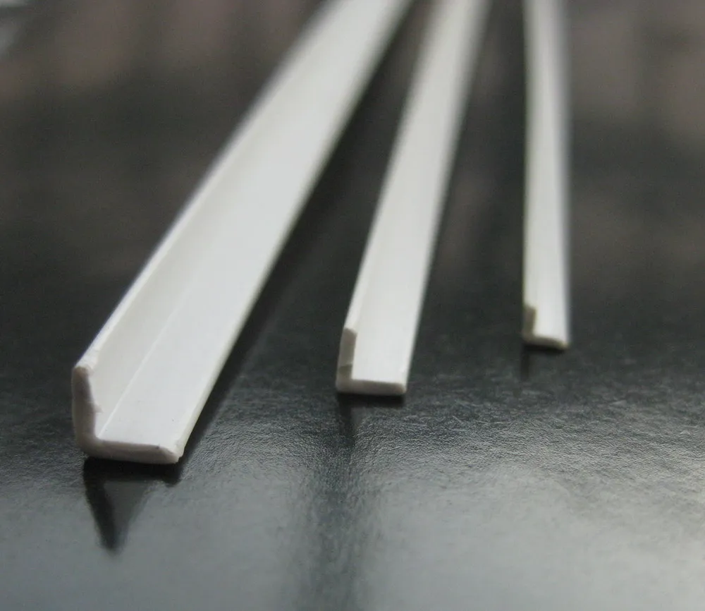 ABS05 30pcs Styrene ABS Angles Strip 500mm Long NEW  Architectural