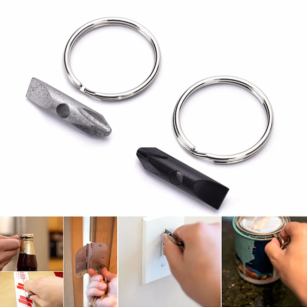 

EDC Multifunction Mini Stainless Steel Screwdrivers Keychain Pocket High Quality Bicycle Repair Multitools Hand Tool
