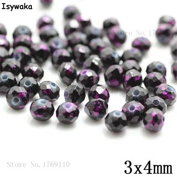 

Isywaka 3X4mm 30,000pcs Rondelle Austria faceted Crystal Glass Beads Loose Spacer Round Beads Jewelry Making NO.59
