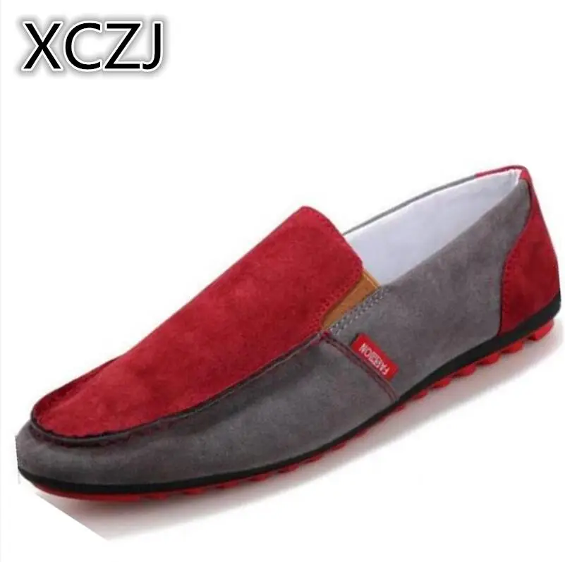 

XCZJ 2019 spring free shipping casual shoes men's pedal lazy shoes youth sets of shoes breathable peas men's shoes