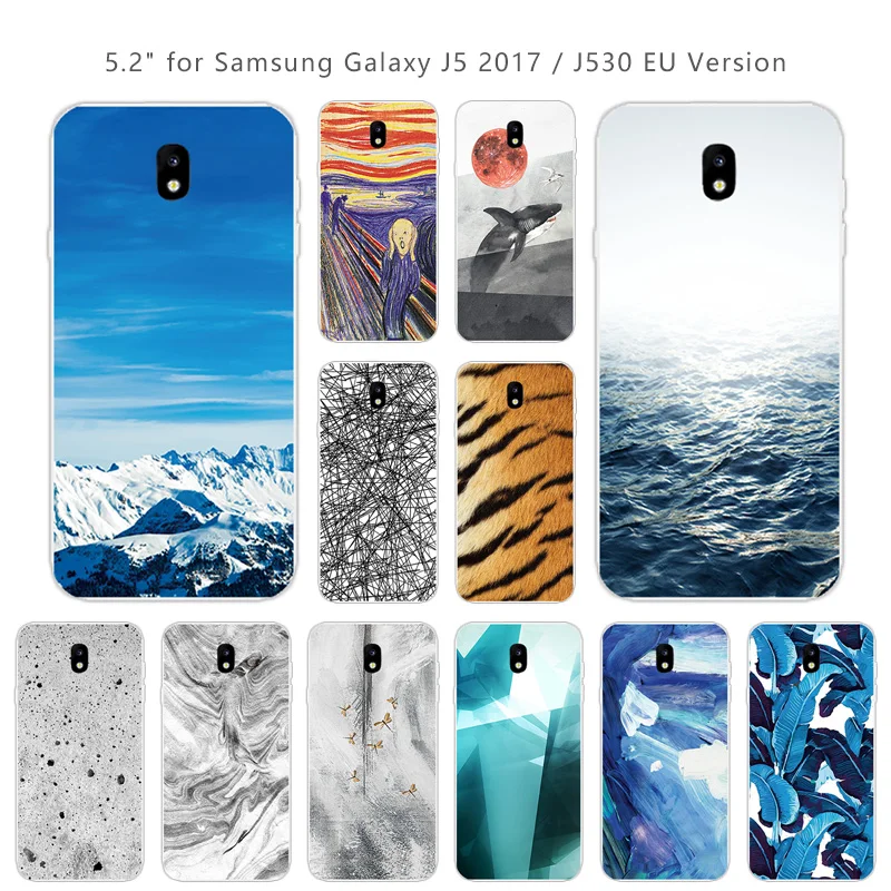 Чехлы для телефонов Samsung Galaxy J5 2017 J530F Pro (Европейская версия) чехлы J530 силиконовая