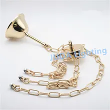 Шин свет набор потолка Роза навес с железной цепи металлические Цоколь для современные лампы крытый огни светодио дный подвесной светильник фитинги DIY