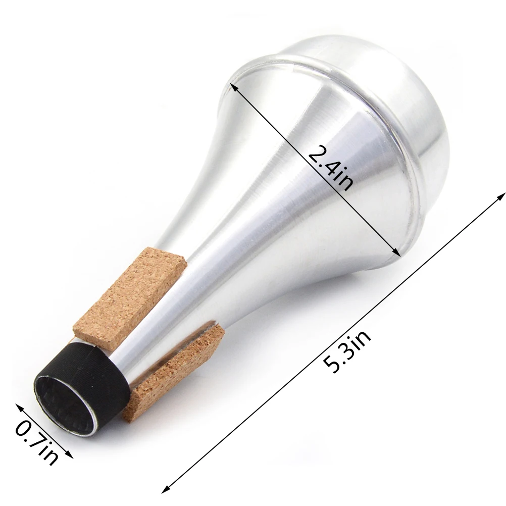 

1Pc Aluminum Trumpet Mute Straight Mute Silencer For Practice Trumpet