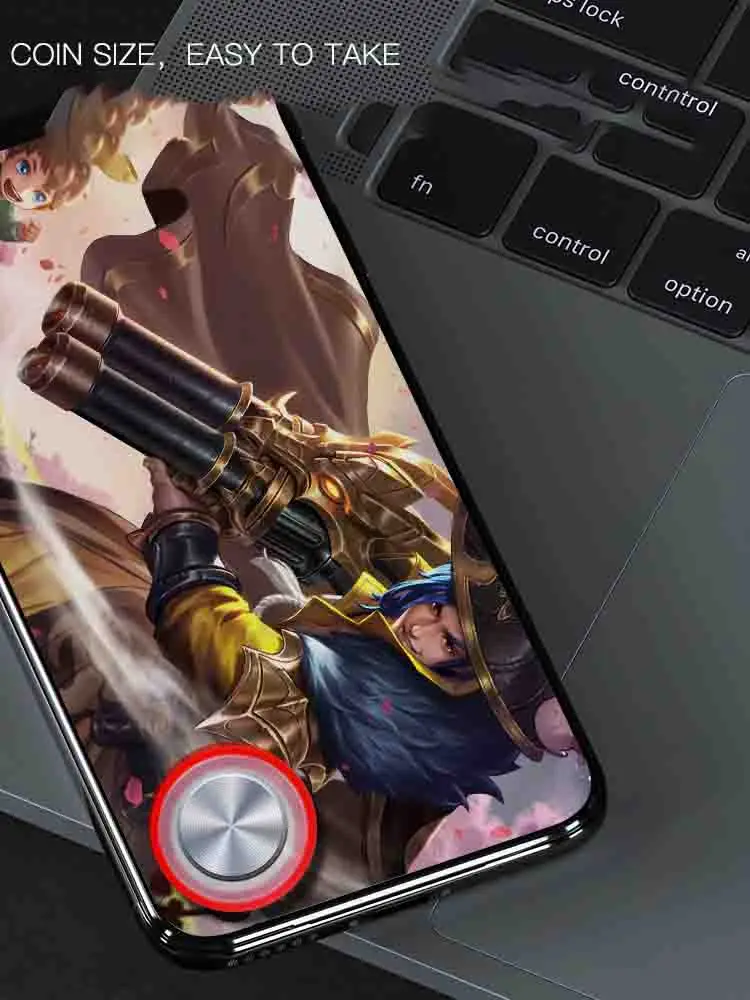 

Round Game Joystick for Android iPhone iPad Universal Touch screen metal button controller suction cup