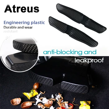 

Atreus 2pcs Car Seat Air Conditioner Grill Outlet Dust Covers Sticker For AUDI A3 SEAT LEON MK3 2013 2014 2015 2016 2017 2018