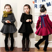 Новое платье для девочек; теплое хлопковое платье с буквенным принтом для девочек; милое стильное удобное платье с большой баской; GA