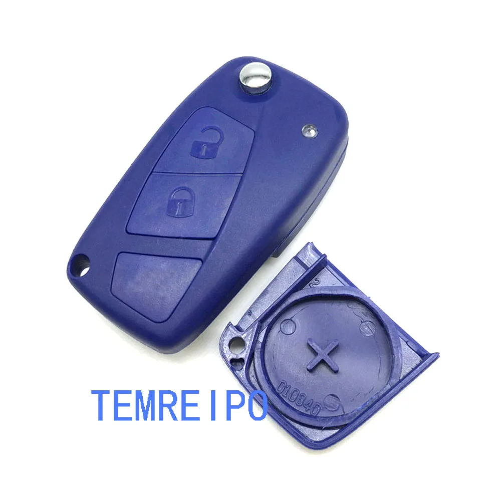 

2 button Flip Remote Key Shell For Fiat Punto Ducato Stilo Panda Idea Doblo Bravo Keyless Fob Case Car Alarm Cover Housing