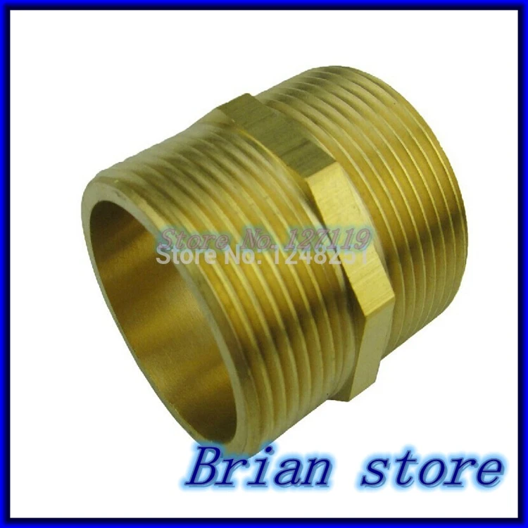 1 1/2" Inch BSP Male Out Dia 57mm Connection Pipe Brass Adapter Coupler