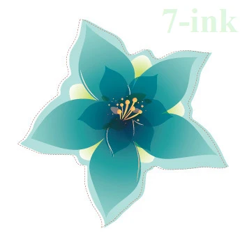 CC 28 6X6cm маленький цвет пляж зеленый цветок тату временные татуировки стикер