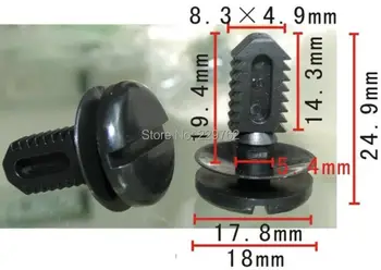 

Free Shipping 100PCS trunk/boot For BMW 1 3 5 7 Z4 X5 Auto Fastener Clips Plastic Clips For Car Automotive Clips And Fastner