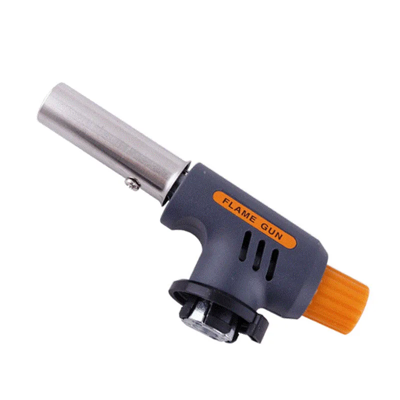 Auto Ignition Flamethrower Butane Burner Gas Torch Camping Welding BBQ