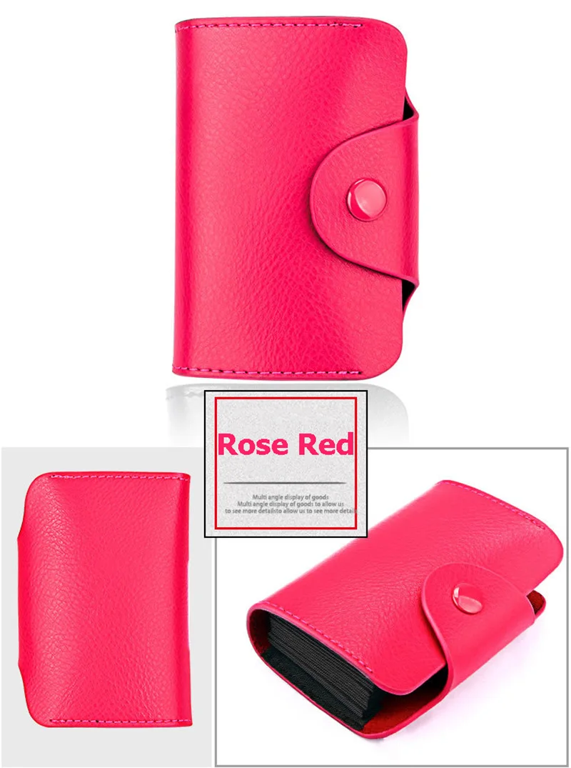 Men Women Business Card Holder Genuine Leather Credit Cards Organizer Bank Card Case Money Wallet Cardholder Porte Carte PC0052 (4)