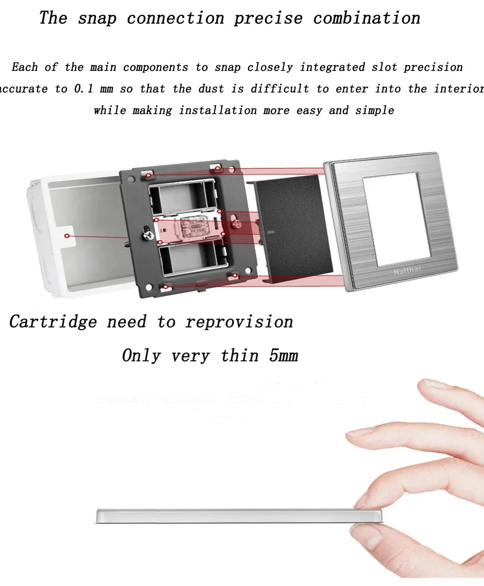 1 Gang 1 Way Luxury Led Light Switch Push Button Wall Switches 10a 1 Gang 1 Way Luxury Led Light Switch Push Button Wall Switches 10a