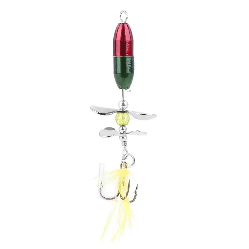 

10g/7cm Fishing Lure Artificial Spinner Artificial Bait with Rotating Sequins Treble Hook Fishing Tools Set