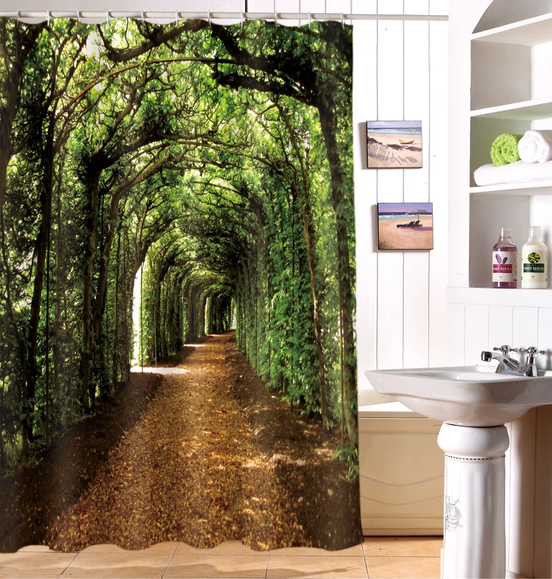 Оттенок коридора характер 3 d печать занавески для душа|shower curtain|print shower curtaincurtains